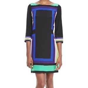 DVF ‘Avery’ Geometric Pattern Dress